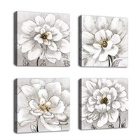 Flowers Wall Art Canvas Pictures for Bedroom