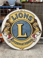 LIONS INTERNATIONAL Metal Sign - Diameter 760mm