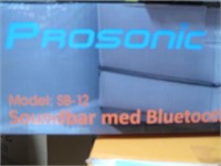 Slutning komponent Sodavand Prosonic Soundbar Sb-12 Bluetooth | Campen Auktioner A/S