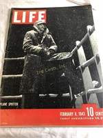 Vintage February 8, 1943 Life Magazine 10 1/2" X
