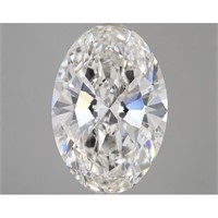 Igi Certified Oval Cut 6.04ct Si1 Lab Diamond