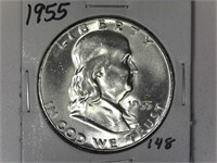 1955 Franklin Half Dollar