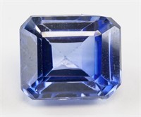 11.85ct Emerald Cut Blue Kashmir Sapphire GGL