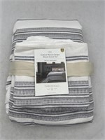 NEW Threshold Cotton Woven Stripe 3pc Duvet