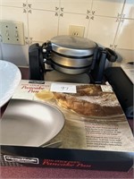 double waffle maker and  pancake pan