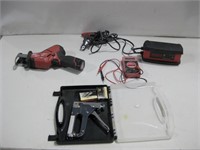 Assorted Auto Tools & Staple Gun Powers On