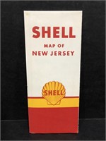 ORIGINAL 1950 SHELL MAP OF NEW JERSEY