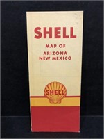 ORIGINAL 1946 SHELL MAP OF ARIZONA NEW MEXICO