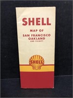 ORIGINAL 1947 SHELL MAP OF SAN FRANCISCO OAKLAND