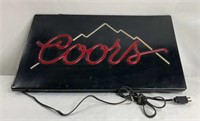 Vintage Light Up Coors Light Wall Sign