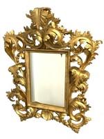 Gilt Wood Baroque Style Wall Mirror 1of2