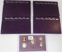 5 - 1988 US Proof set, one without holder
