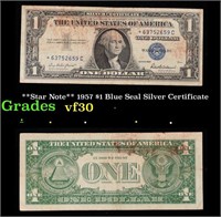 **Star Note** 1957 $1 Blue Seal Silver Certificate