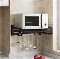 Wall Mount Microwave Oven Shelf with 6 H