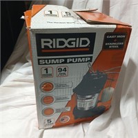 RIDGID1 hp. Stainless Steel Dual Suction Sump