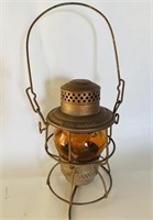 Adlake Nickel Plate Railroad Lantern Amber Globe