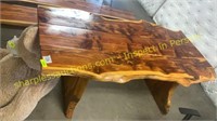 Live edge red cedar kitchen table