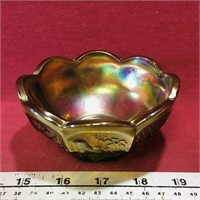Carnival Glass Bowl (Vintage)