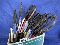 Box of Belts w/Labels, Qty: 23