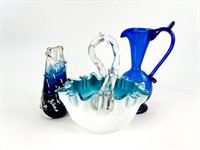 Blue Glassware Pieces