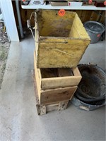 Egg Crate & Wooden Boxes