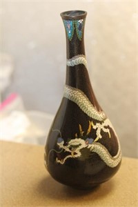 Chinese Dragon Cloisonne Vase