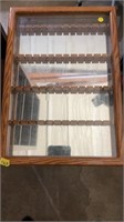 Oak spoon display case only,Approximately 16 x 23