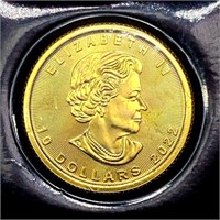 2022 Canada 1/4oz Gold $10 SUPERB GEM BU