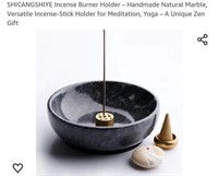 MSRP $17 Marble Incense Burner