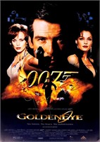 Pierce Brosnan Autograph James Bond 007 Poster