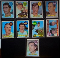 (9) 1969 Topps BB Cards w/ #382 Pat Corrales