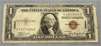 1935 USA silver certificate with Hawaii stamp