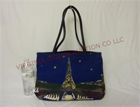 Beaded Paris Eiffel Tower Handbag / Purse