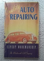 Metal sign Wadsorth Oil Co Auto repair