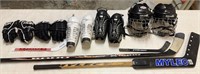 Hockey Equipment: Sticks, Gloves Helmets & Pads