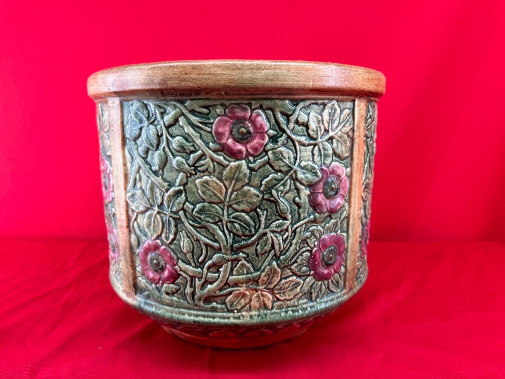 Vintage Ceramic Floral Planter