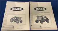 (2) Case Garden Tractor Parts Catalogs