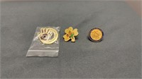 2 Arab Shrine Pins, 1 Mason Pin