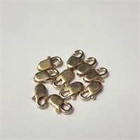 $50  14K Yellow Gold Filled Pack Of 10 Lobster Cla
