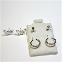 $60 Silver 3 Earring  Set