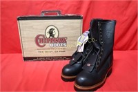 New Chippewa Mens 10 1/2D Steel Toe Logger Boots