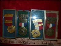 4pc Vintage NRA Shooting Competition Medals