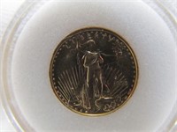 1996 US Gold Eagle $5 1/10 Oz Fine Gold Coin