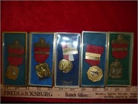 5pc Vintage NRA Shooting Competition Medals
