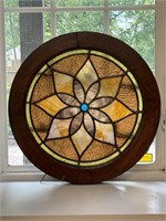 Stained Glass Circular Illuminated Window