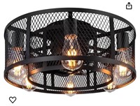 Ohniyou Cage Ceiling Fan with Light