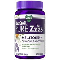 60-GUMMIES ZzzQUIL PURE Zzzs MELATONIN+