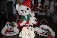 3 Annalee Christmas Mice