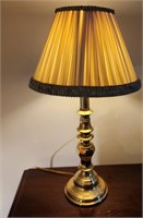 small brass finish lamp