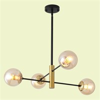 4 Light glass Globe Chandelier Pendant Lighting -